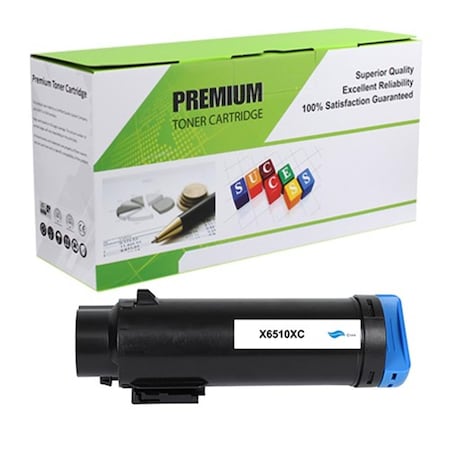Xerox Compatible Toner Cartridge for 106R03477 Printer, Cyan AC-X6510XC